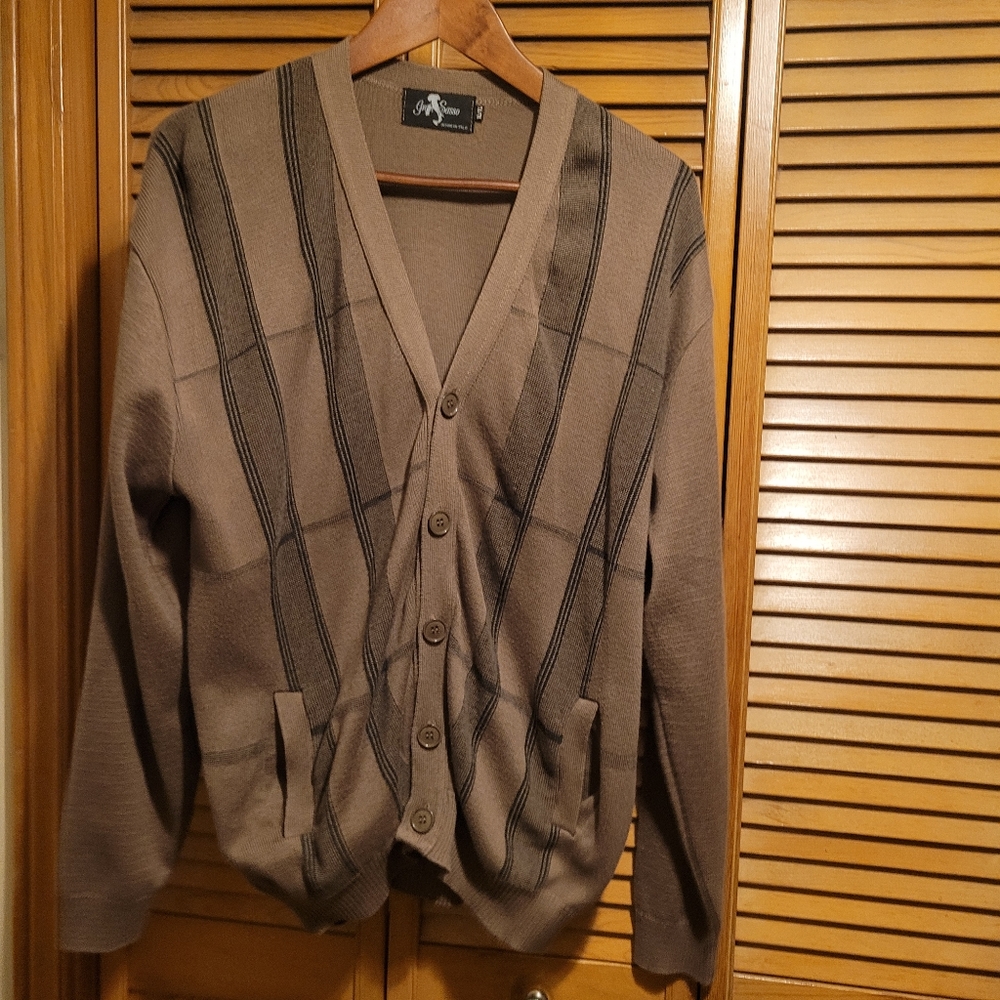 Gran Sasso Wool Blend Button Down Cardigan